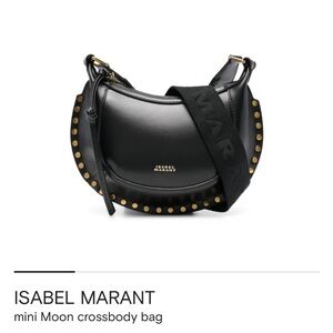 Isabel Marant Mini Moon Bag in black, NWOT